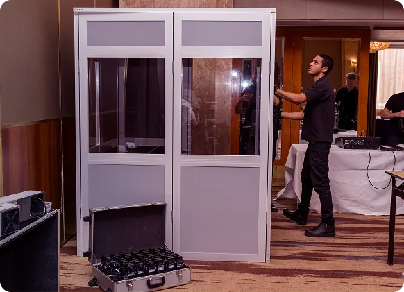Interpretation booth rental by EMS Events